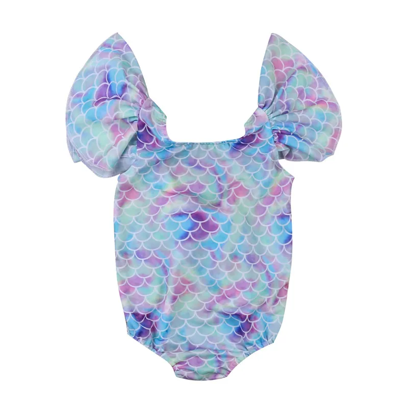 

2019 Summer Kid Baby Girls Mermaid Leotard One-Piece Swimwear Swimsuit Bikini Set Bathing Suit Costume