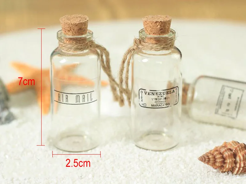 Многоразовая мини бутылка желаний прозрачный стеклянный флакон для хранения Контейнер с пробковой пробкой аксессуары для фотографии фотостудия DIY Декор