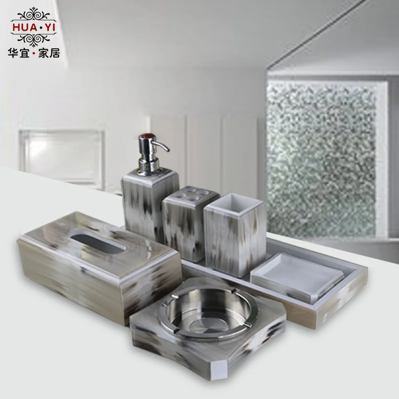 High end European bone wash bathroom suite five seven piece bathroom