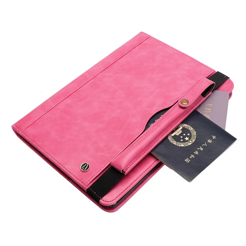 Case for Samsung Galaxy Tab S3 9.7'' SM-T820 T825 With Pen Holder PU Leather Wallet Card Slots Tablet Folio Case Stand Cover (56)
