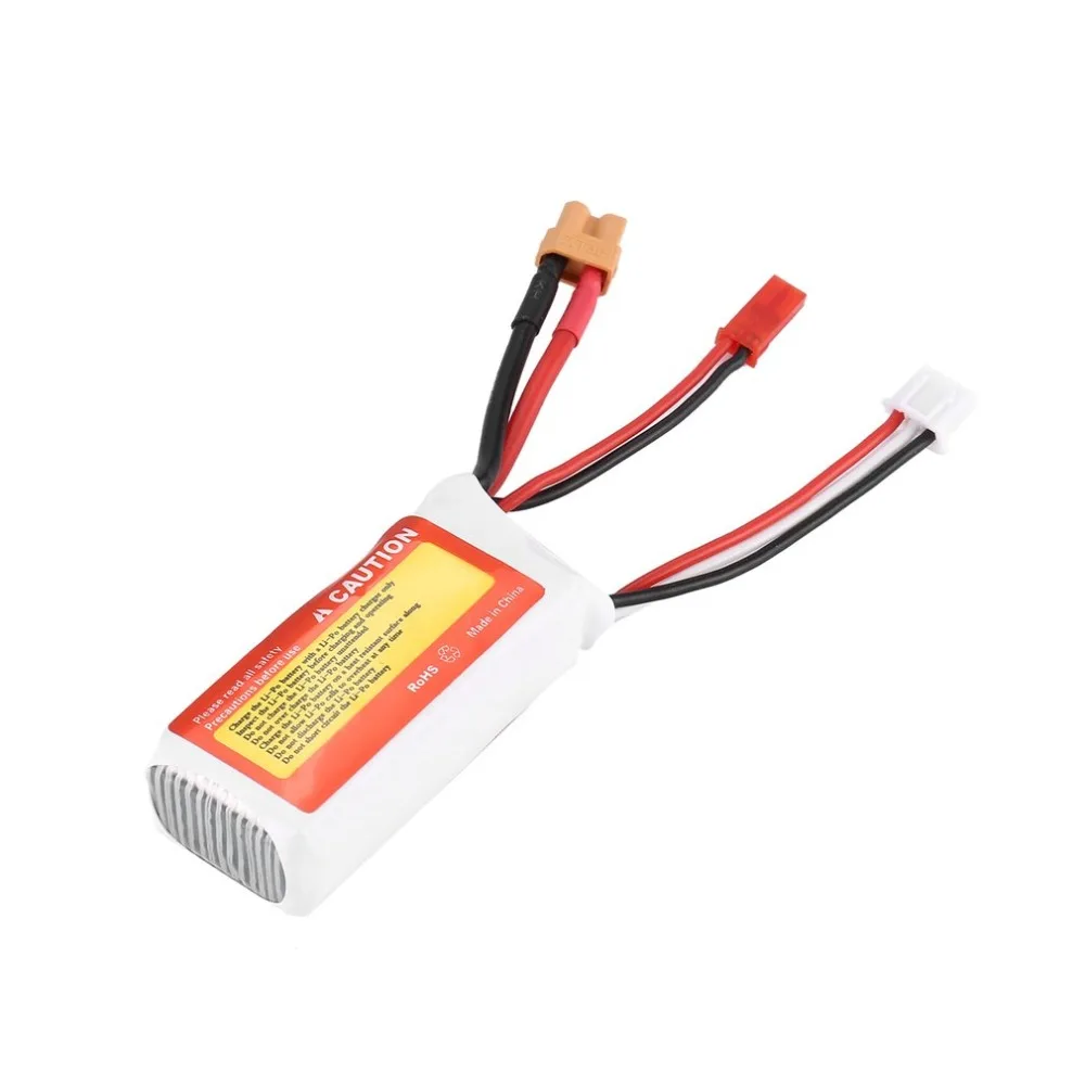 ZOP Power 7,4 В 750 мАч 75C 2 S 1 P Lipo Батарея JST XT30 Plug Перезаряжаемые для скоростного радиоуправляемого дрона вертолета лодки автомобиля Модель