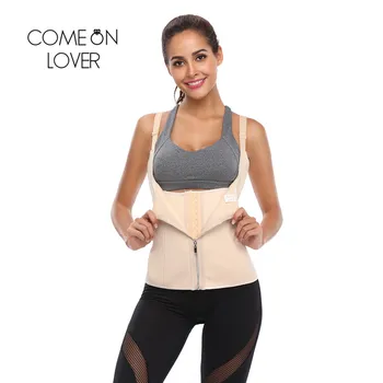 

Comeonlover Waist Trainer Body Shaper Adjustable Shoulder Strap Slimming Shapewear Plus Size Workout Women Body Shaper AI2246
