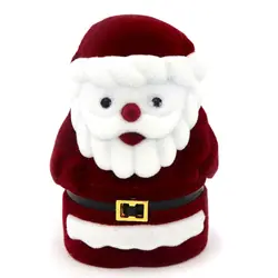 Velvet Santa Necklace Ring Earrings Box Present Gift Jewelry Packaging Box For Wedding Engagement Display Holder Wholesale Velvet Santa Necklace Ring Earrings Box Present Gift Jewelry Packaging Box For Wedding Engagement Display Holder Wholesale