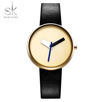 

Shengke Top Brand Luxury Women's Watches Simple Design Fashion Leather Watch Women Watches Clock Relogio Feminino Reloj Mujer