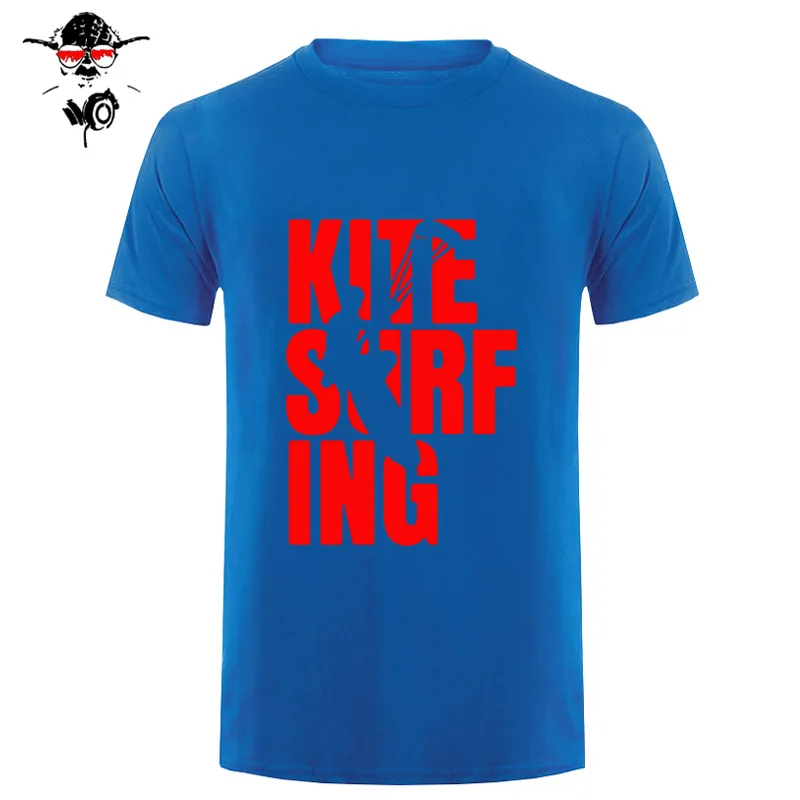 Футболка с кайтсерфингом и надписью «EAT SLEEP», крутая футболка с надписью «Surfinger», забавный подарок, футболка с круглым вырезом, футболка в стиле Харадзюку