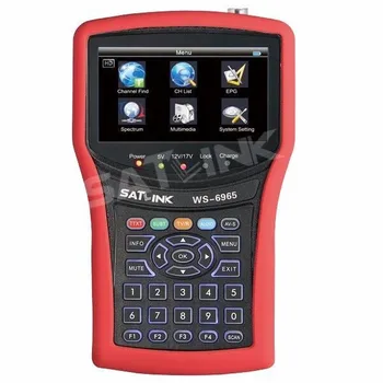 

Original Satlink WS-6965 HD DVB-T/DVB-T2 with Spectrum Analyzer Satellite Finder Satellite Meter