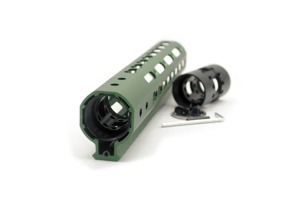 AR15 Free Float 9 дюймовый страйкбол оливково зеленый Keymod перила с бочковой гайкой