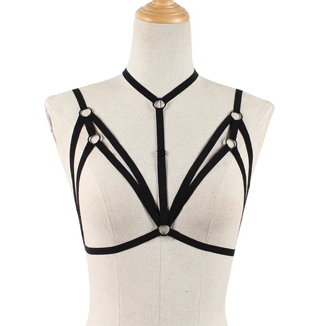 Women Sexy Bandage Bra Lingerie Belt Hollow Caged Bra Tops Push Up Crop