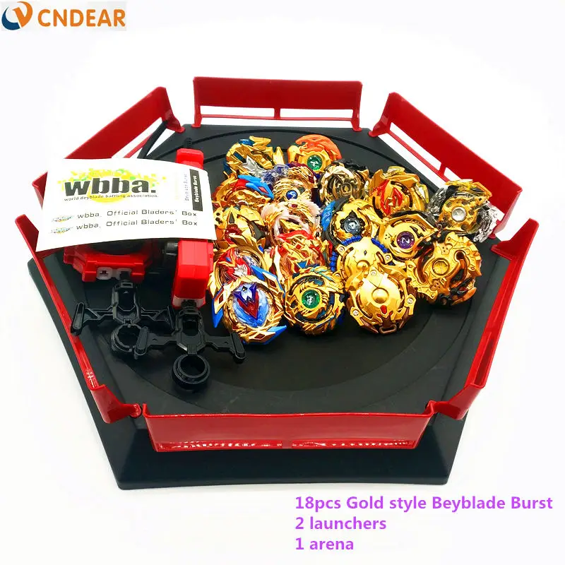 De Oro estilo Kai Watch Land Bey Blade de juguete Metal Funsion Bayblade Set Box con mango lanzador de caja de plástico juguetes para los niños juguetes - 6
