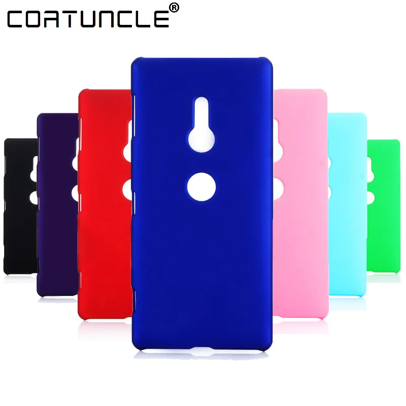 

COATUNCLE Phone Case sFor Fundas Sony Xperia XZ2 Compact case For Coque Sony XZ2 Candy Color Hard plastic PC cover phone cases