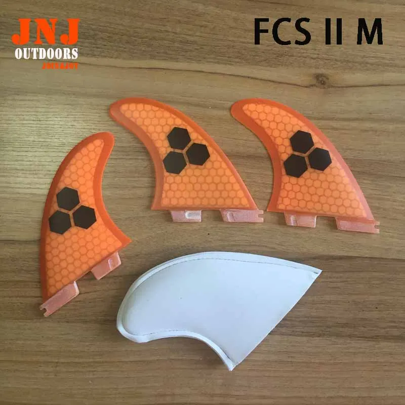 

FREE SHIPPING FCS II M size fins with fiberglass honey comb material for surfing (Tri-set) FCS 2 M