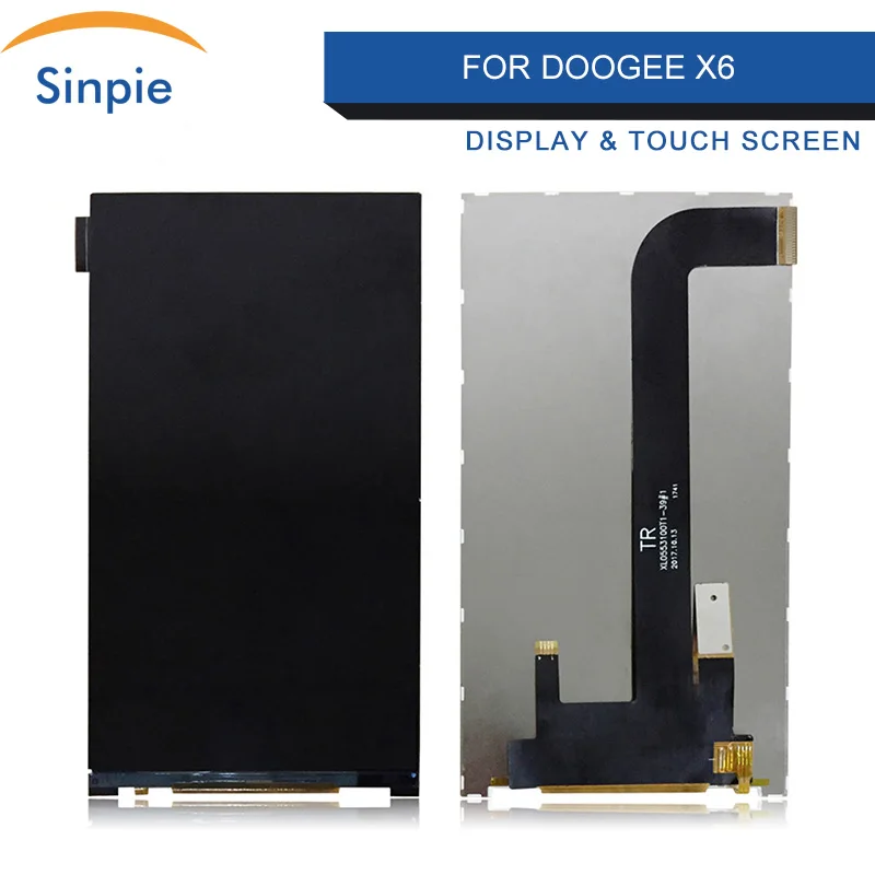 Sinpie 100% тестирование работы ЖК-дисплей Для Doogee X6 Сенсорный экран сборки ремонт
