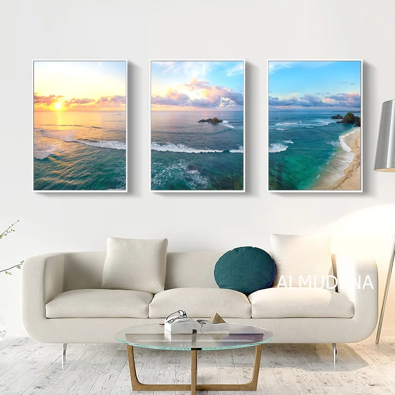 

Nordic Poster Coastal Landscape Canvas Painting Modern Wall Picture for living Room Bedroom Decoration Art Prints No Frame