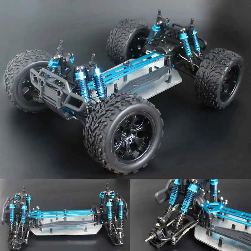 Обновленная версия Шасси 1/10 RC 4WD модель автомобиля багги Грузовик Monster Bigfoot пустой