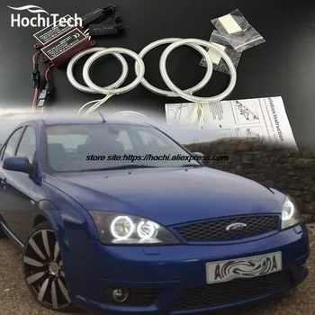 HochiTech ccfl angel eyes kit white 6000k ccfl halo rings headlight for FORD Mondeo MK3 2001 2003 2004 2005 2006 2007