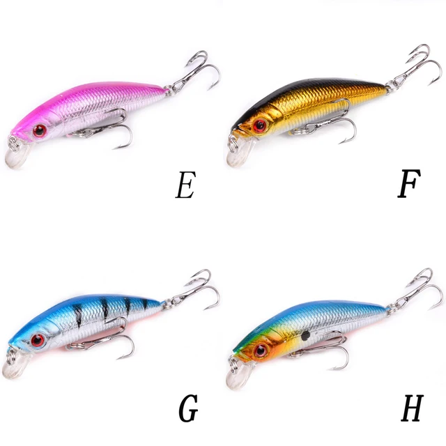 Tackle Healthversatile Crankbait Minnow Lure For Bass, Pike - 3d Eyes,  Sharp Hooks