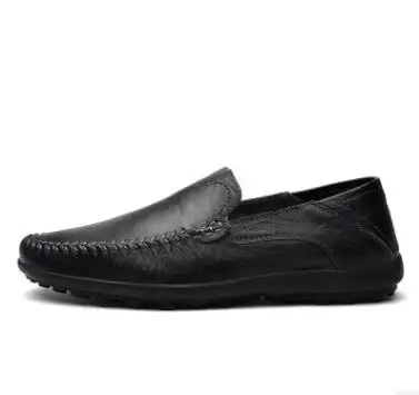

British men's shoes men business sport leather sewing line shallow mouth work Walking one foot lazy men's single shoes wholesale