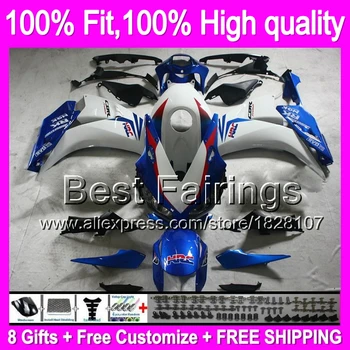 

Fairing Blue white For HONDA CBR1000RR 2012 2013 CBR1000 RR 41B32 CBR 1000RR 1000 RR 12 13 12-13 Injection +decal Blue white