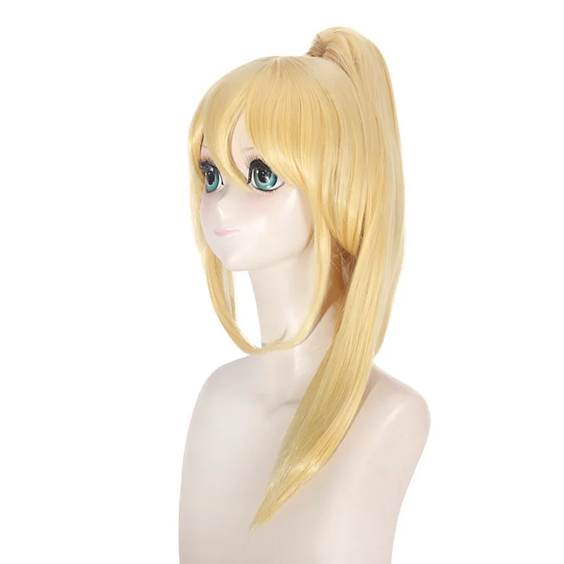 Парик для косплея на Хэллоуин Miyazono Kaori вечерние золотистые парики с хвостиком +