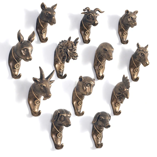 Unique Robe Hooks | unique chinese zodiac resin robe hook wall mount key towel hooks Unique Robe Hooks | unique chinese zodiac resin robe hook wall mount key towel hooks