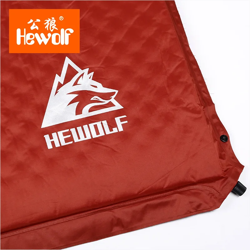 HEWOLF في الهواء الطلق سميكة 5 سنتيمتر حشوة وسادة التلقائي للنفخ في الهواء الطلق خيمة التخييم الحصير مزدوجة سرير قابل للنفخ فراش 2 الألوان