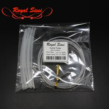 

Royal Sissi fly fishing POLY Tubing set 1.5M micro 1/15'' &10bars Large 2/15"tubes semi flexible hybrid Fly Tying Tubes material