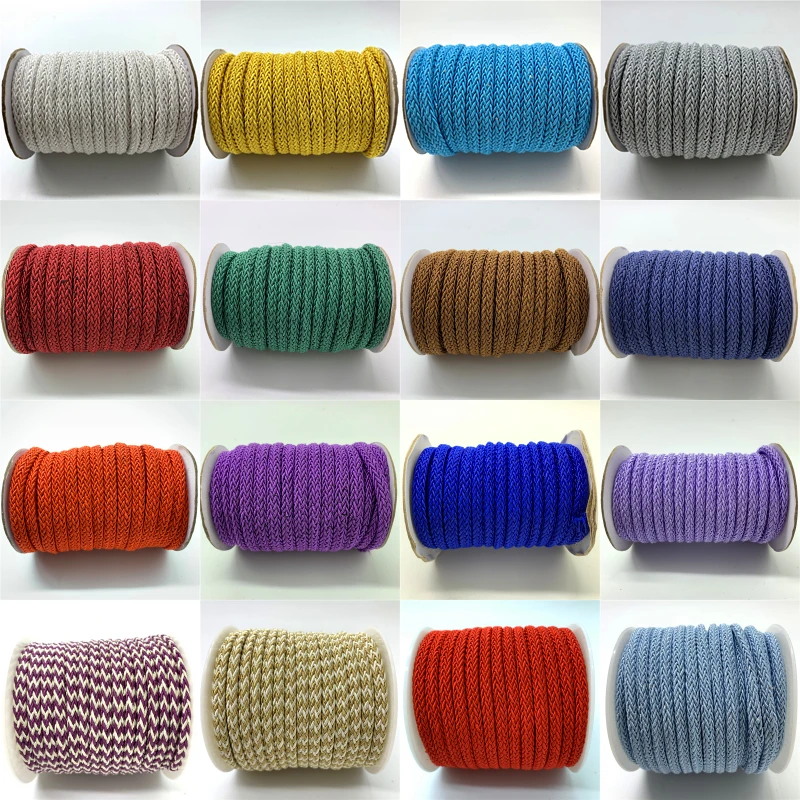 

5yards 6mm Cord Lanyard Rope Braided Rope For Jewelry Making DIY Home Decoration Accessories