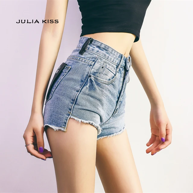 US $17.02 Summer Casual Skinny Denim Hotpants Women High Waist Jeans Shorts American Sexy Tassel Denim Shorts