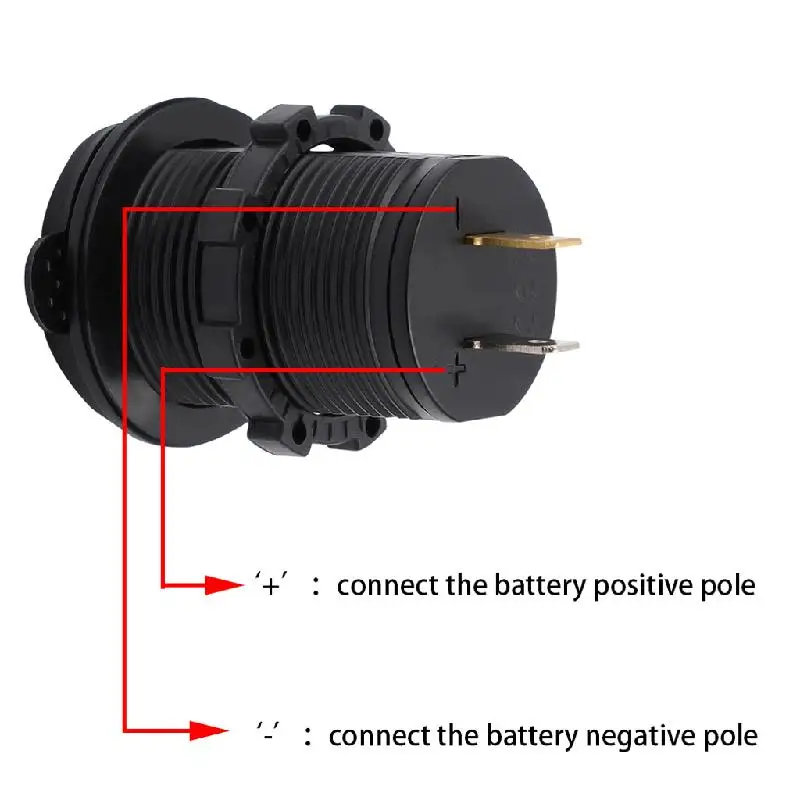  OOTDTY 12 V-24 V Dual USB Auto Ladegerät Power Adapter Zigarette Leichter Buchse Splitter Port 2 Fü