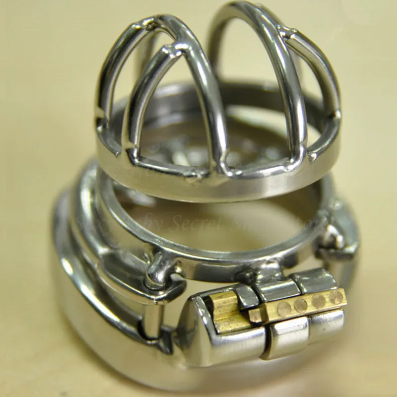 Stainless Steel Chastity Belt with Anti-Shedding Ring,Cock Cage,Male Chastity Device,Penis Rings Restraint Adult Game For Men