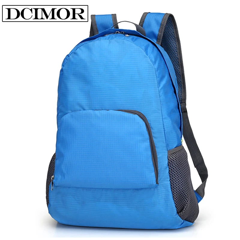 

DCOMOR Women's Waterproof Nylon Folding Backpacks 2017 Student School Bags Girl's Casual Pockets Zippers Travel Bag Mochila
