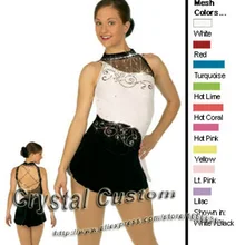 Красивые платья для девочек для катания на коньках из спандекса; изящное Новое Брендовое платье для соревнований по фигурному катанию; на заказ; DR2667