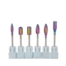 1 комплект Вольфрамовая круглая фреза пламени для ногтей битовый карбид фреза для Электрический маникюр ногтей Дрель аксессуары для ухода за ногтями Новинка