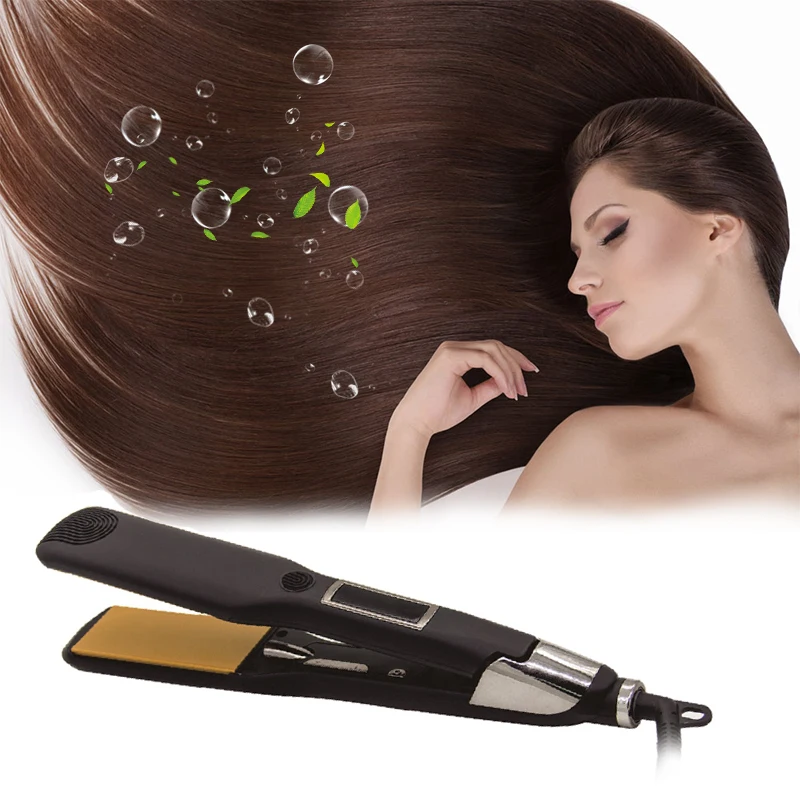 

Professional Ceramic Straightener For hair High Quality Digital Flat Iron Vapor Comb Hair Straightener iron Hair brush