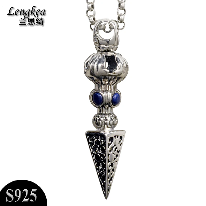 

Fashion collar 925 sterling silver necklace men trinket vintage hollow cone pendant,boys personality accessories,silver jewelry