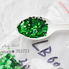 50 г/пакет ромб блестка лазер зеленый блеск инструмент для дизайна ногтей акриловый порошок лак Инструменты для украшения ногтей LB600-50g