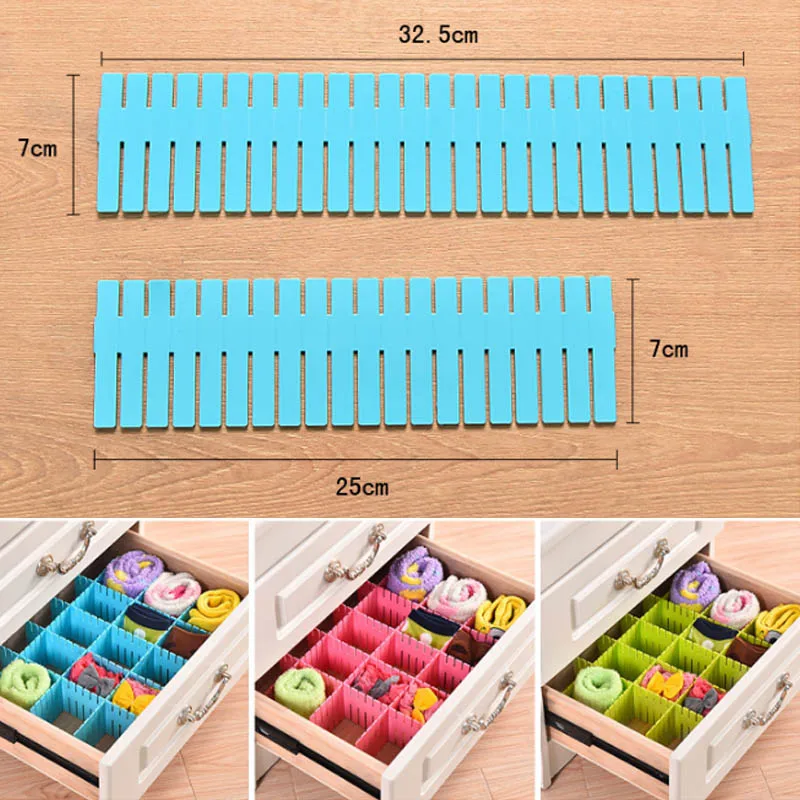 4 шт./упак. толстый ящик перегородки решетки домашний декор 25*7 см DIY Длинные/короткие свободные комбинации выдвижные перегородки ящики Органайзеры