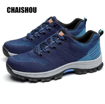 

shoes men work Shoes sneakers male Anti-piercing Safety Steel Toe Durable Breathable Protective Footwear Casual sneaker CS-144