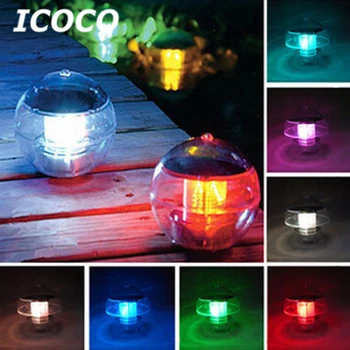 

ICOCO Solar Power Floating LED Ball Light Waterproof Lamp for Swimming Pool Pond Night Light Lawn Garden Decoration light Sale