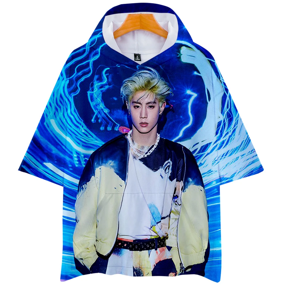 Забавные 3D толстовки GOT7 KPOP Nope новая модная летняя/Весенняя футболка с коротким