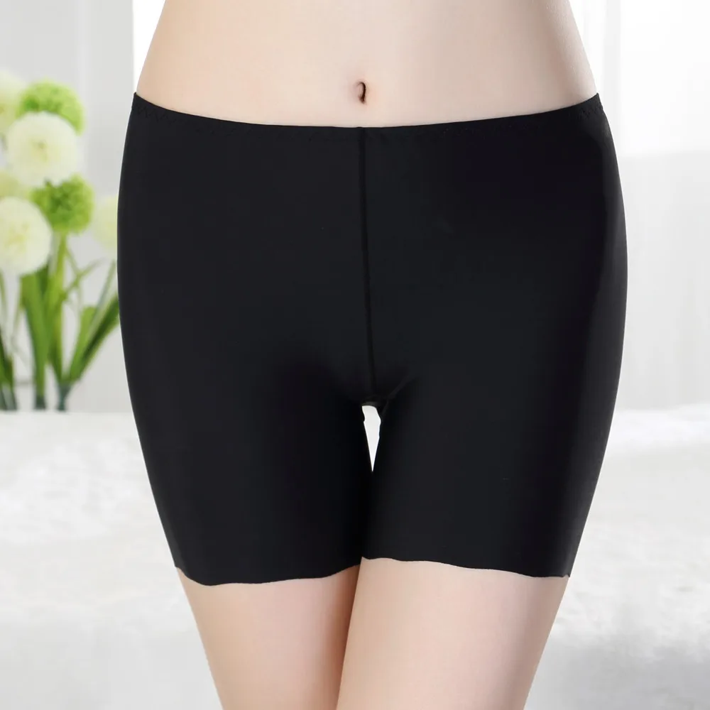 Sexy Women Ladies Safety Panties Casual Comfortable Seamless Ice Silk