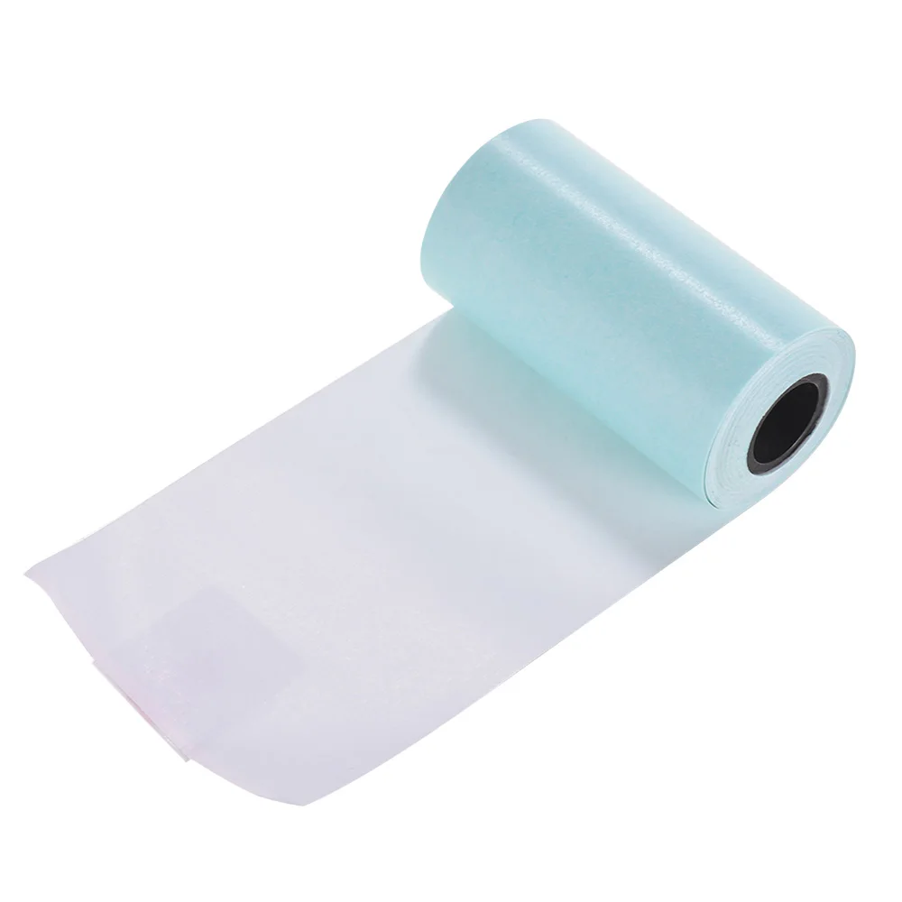 1Roll Printable Sticker Paper Roll Direct Thermal Paper with Self adhesive for PeriPage A6