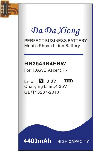 Высокое качество 4400 мА/ч, HB3543B4EBW Батарея для huawei Ascend P7 P7-L07 L09 L00 L10 L05 L11 телефон Батарея