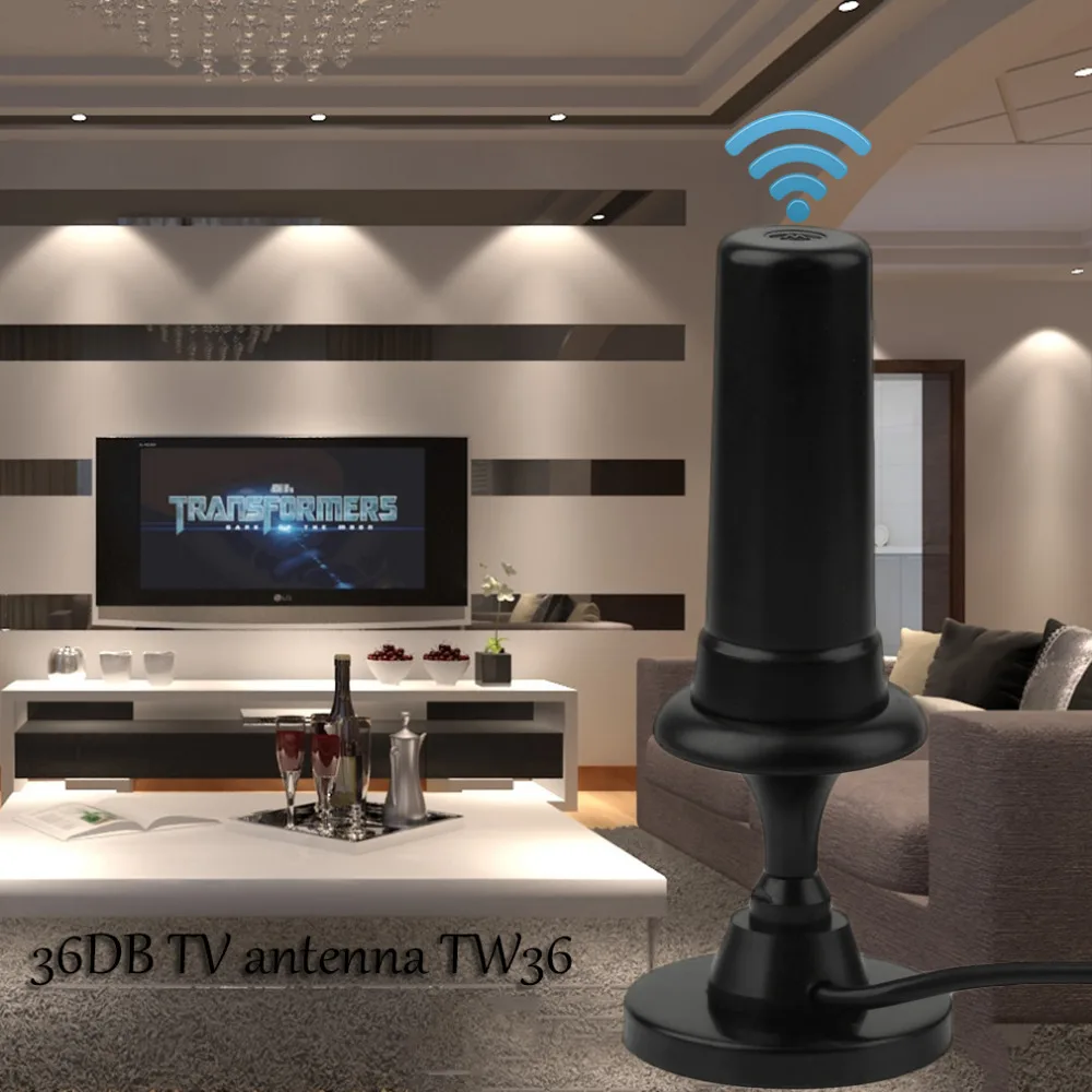 Freeview антенна ТВ антенна цифровая Wifi Беспроводная 36DB 36dbi антенна усилитель сигнала на авто TW36 для DVB-T DVB T HD tv PC ноутбука
