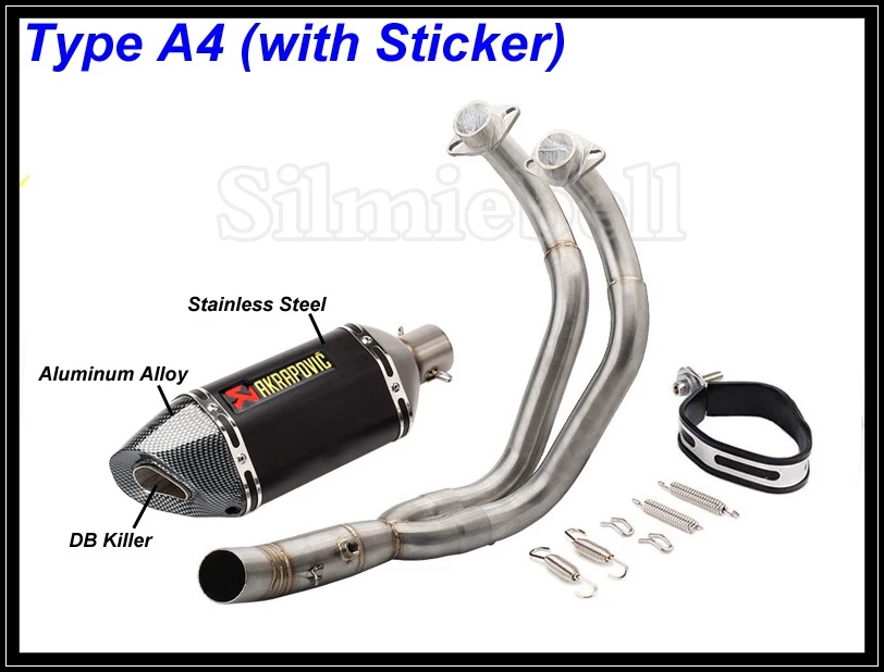 Akrapovic выхлопная труба мотоцикла для Yamaha MT07 MT 07 FZ07 FZ Tracer (2014 2018) XSR700 (2016 2017)|Выхлопные