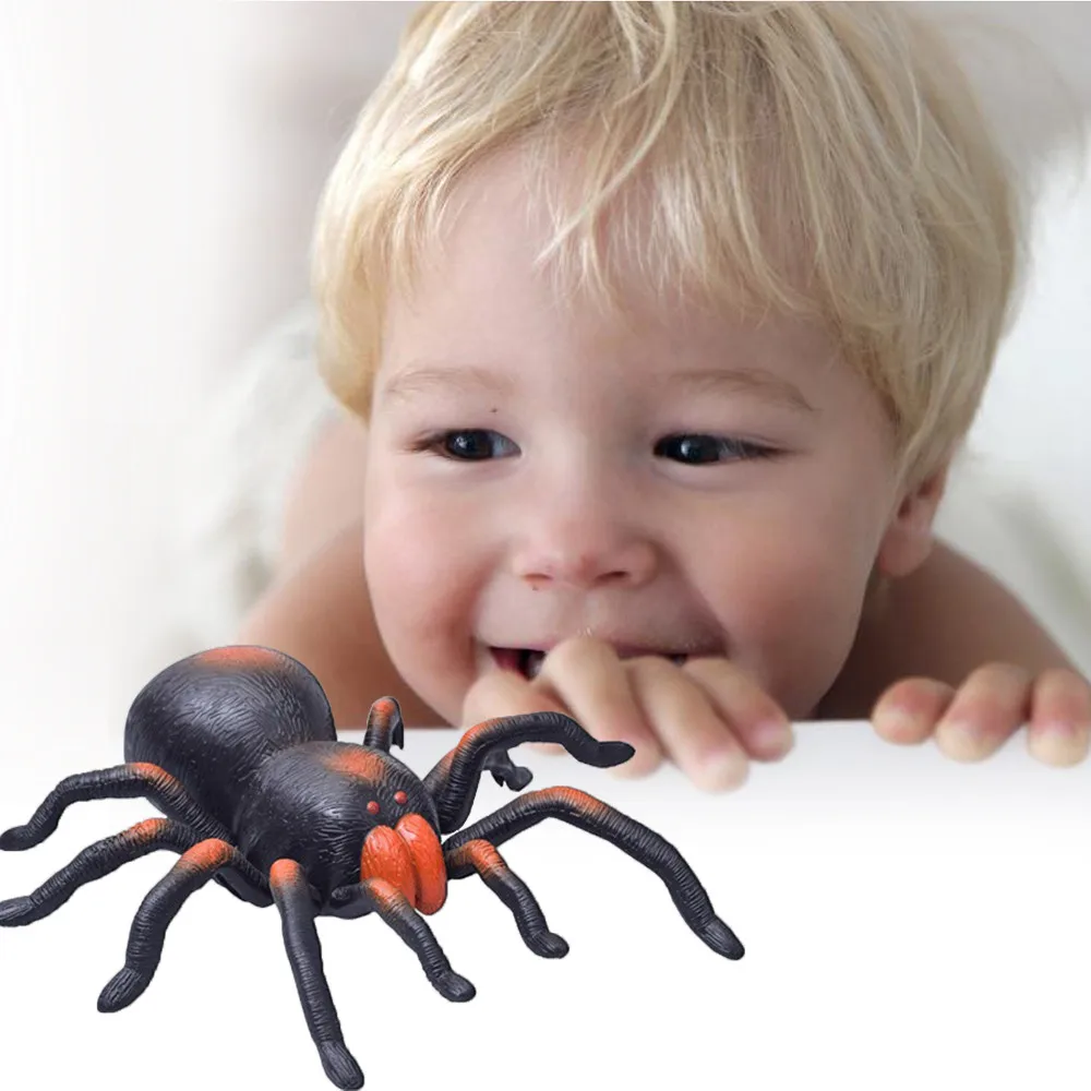 Моделирование дистанционное управление паук хитрый пародия животных игрушечные лошадки Тарантул инфракрасный жуткий мягкий страшный реалистич