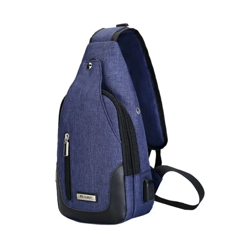 ZL Холст Кроссбоди Back Pack для мужчин плечо спортивная сумка многоцелевой небольшая дорожная сумка - Цвет: ZL