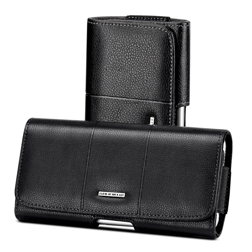 Luxe Pocket Lederen Magnetische Portemonnee Telefoon case Voor iPhone 5.0 5.5 Inch Koeienhuid Haak Loop Holster Zachte Terug co