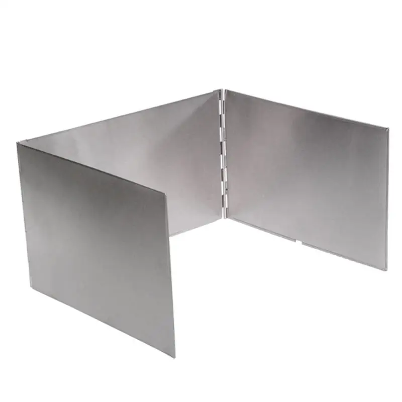 

Stainless Steel Outdoor Camping Stove Windscreen Windshield Plate (Silver)