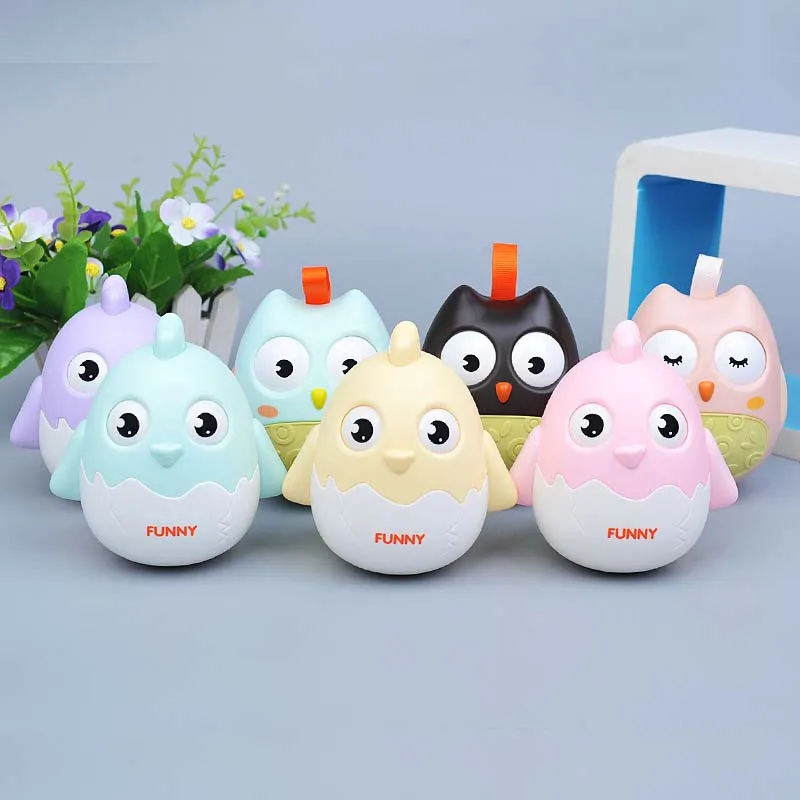 Забавная игрушка для домашних животных, издает звуки с милым цыпленком Сова Форма Щенок Детские игрушки Интересные двигающиеся глаза играть игрушка для детей Малый товары для животных, собак